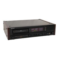 Sony CDP-608ESD - Compact Disc Player Service Manual