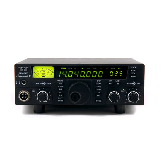 Ten-Tec 516 Argonaut Quick Start Manual