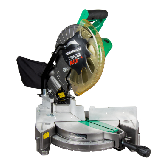 Metabo HPT C 10FCH2 Handling Instructions Manual