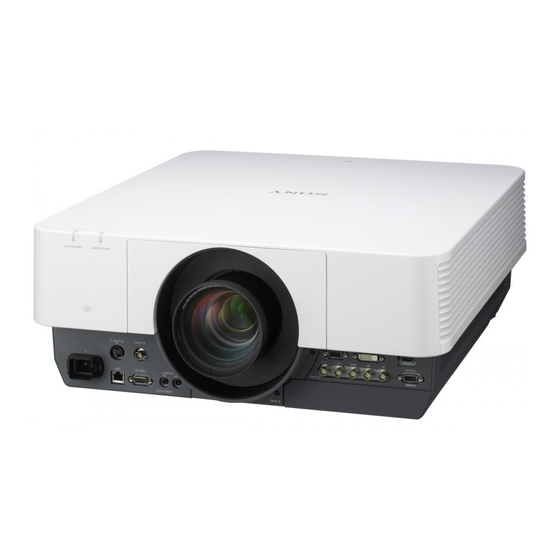 User Manuals: Sony VPL-FH500 WUXGA LCD Projector