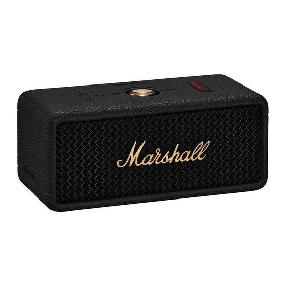 Marshall Amplification EMBERTON III Online Manual