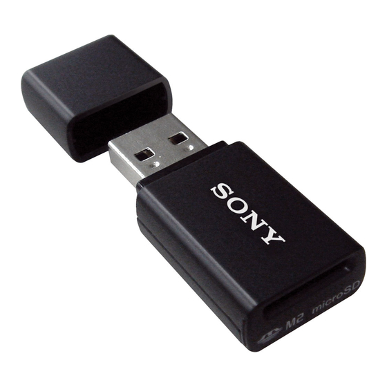 Sony MRW-FC1 Operating Instructions