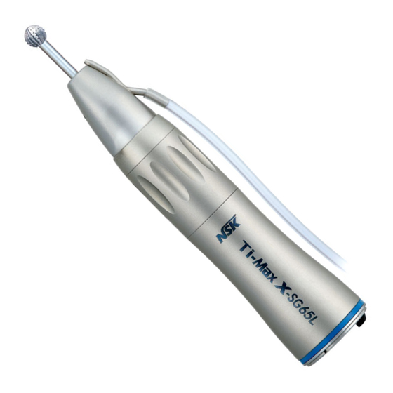 NSK Ti-Max Ti-SG65L Operation Manual