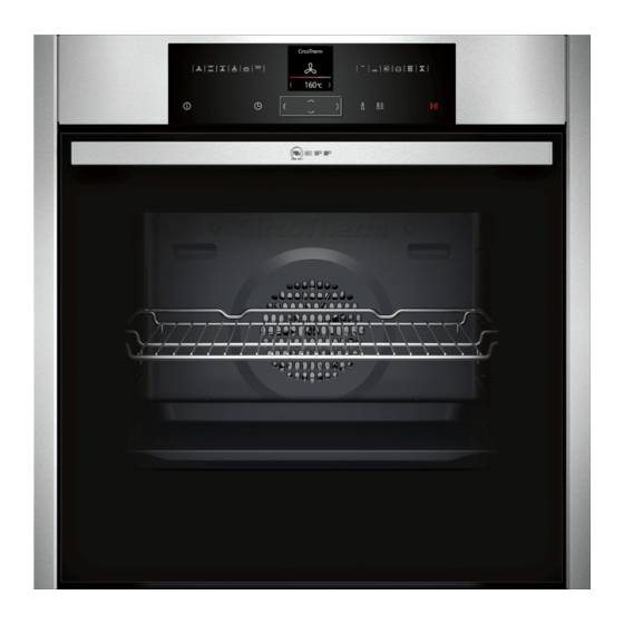 NEFF B15CR22.1 Electric Oven Manuals
