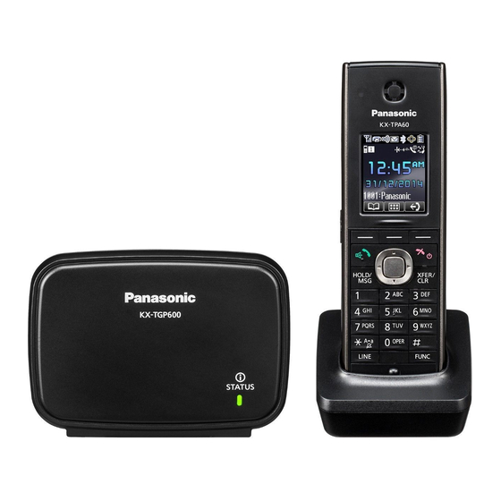 Panasonic KX-TGP60 Error Solving Manual
