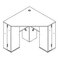 Birlea OLIVIA CORNER DRESSING TABLE WITH STORAGE Assembly Instructions Manual