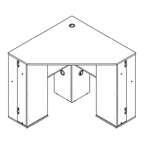 Birlea OLIVIA CORNER DRESSING TABLE WITH STORAGE Assembly Instructions Manual