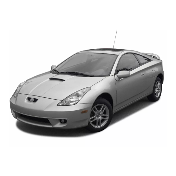 Toyota Celica 2002 Operating Manual