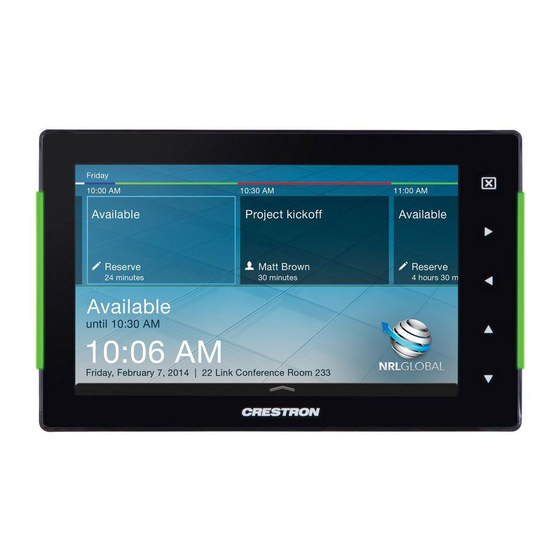 Crestron TSS-752 Configuration Manual