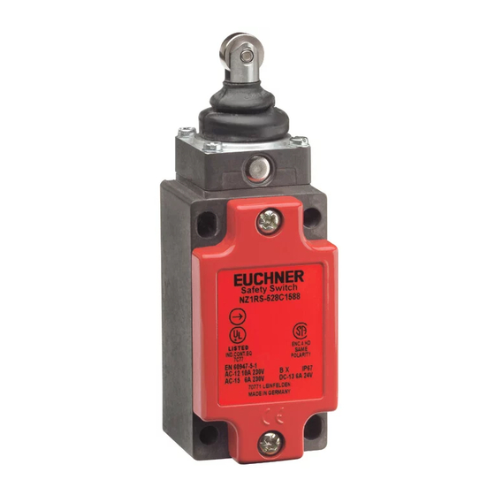 EUCHNER NZ.W Series Operating Instructions Manual