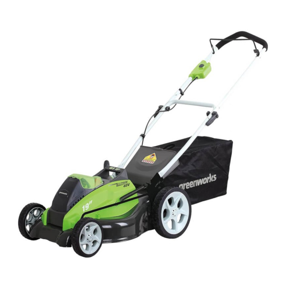 GreenWorks 2502902 Owner's Manual