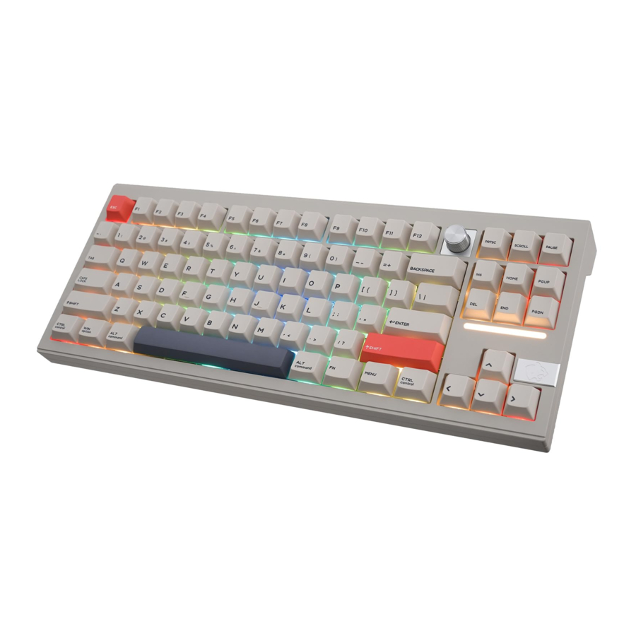 CIDOO V87 Pro - 80% VIA Tri-mode Aluminum Mechanical Keyboard Manual