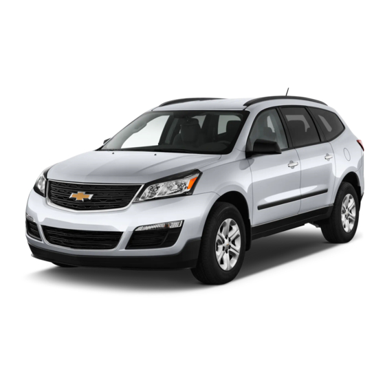 Chevrolet Traverse 2014 Getting To Know Manual