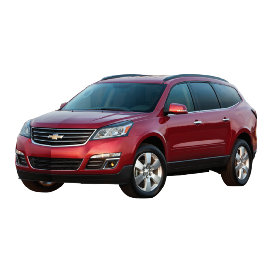Chevrolet Traverse 2014 Getting To Know Manual