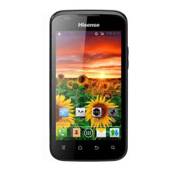 User Manuals: Hisense U909 Dual Sim Smartphone