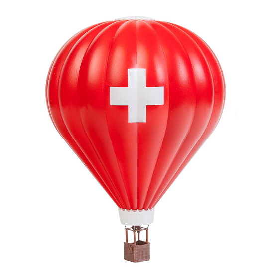 Faller HOT AIR BALLOON Manual