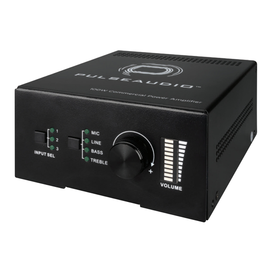 PulseAudio PAV1100 Channel Amplifier Manuals