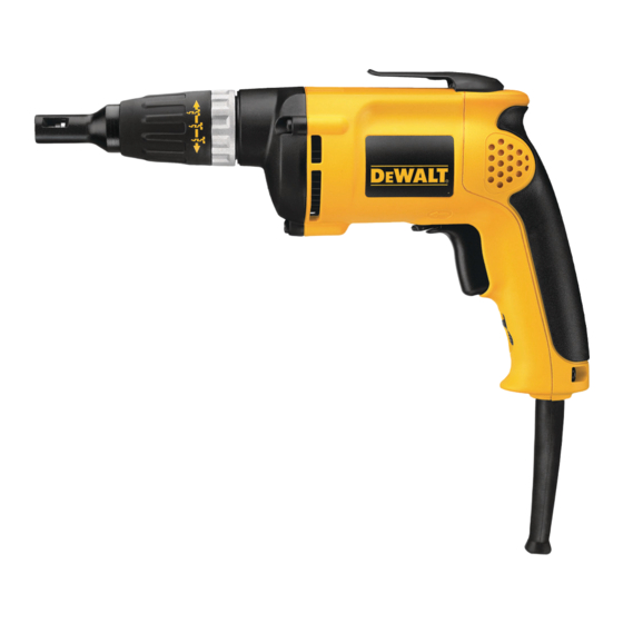 DeWalt DW275K Manual