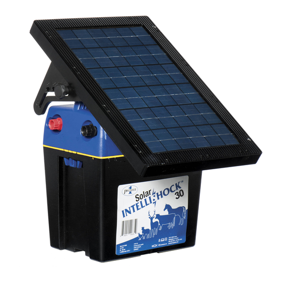 Premier Solar IntelliShock 30 Operating	 Instruction