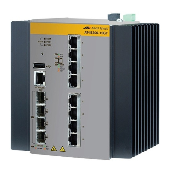 Allied Telesis AT-IE300-12GP Installation Manual