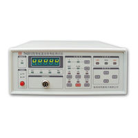 Tonghui TH2512 Instruction Manual