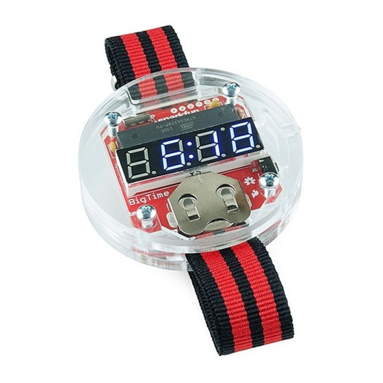 User Manuals: sparkfun BigTime Digital Watch Kit