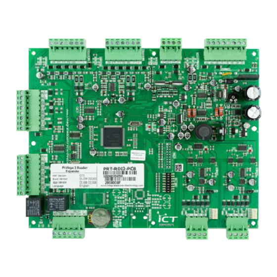 User Manuals: ICT Protege PRT-RDI2-PCB Reader Expander