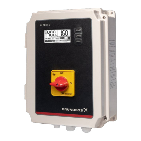 Grundfos DPC 1-3 Installation & Operating Instruction