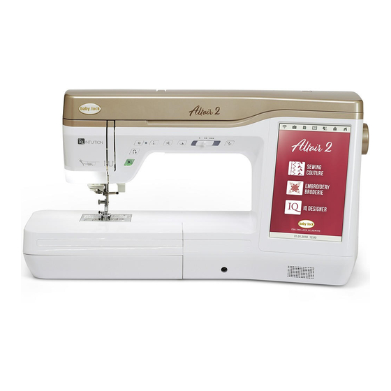 Baby Lock Altair 2 Instruction & Reference Manual