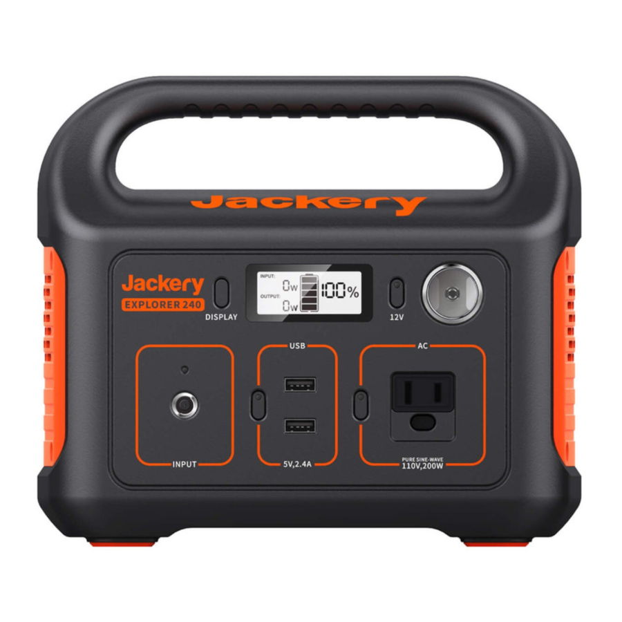 Jackery Explorer 240 - Power Station Manual