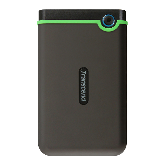 Transcend StoreJet 25 User Manual