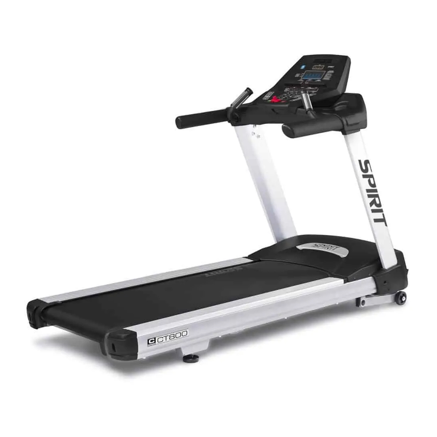 Spirit Commercial CT800 Owner's Manual