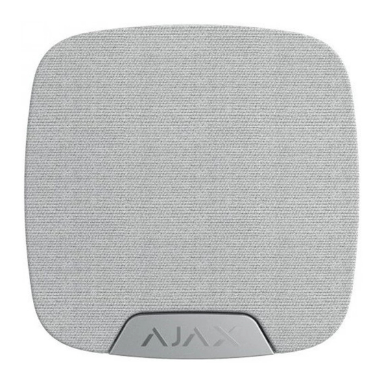 AJAX HomeSiren Quick Start Manual