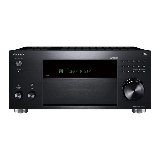 Onkyo TX-RZ50 Initial Setup Manual