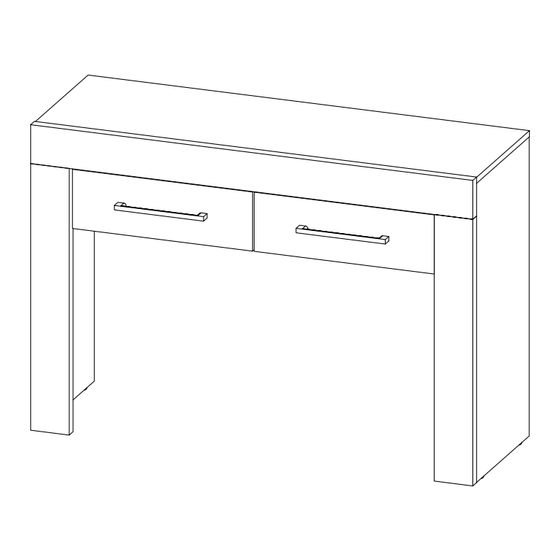 Birlea COMPTON CONSOLE TABLE Assembly Instructions Manual