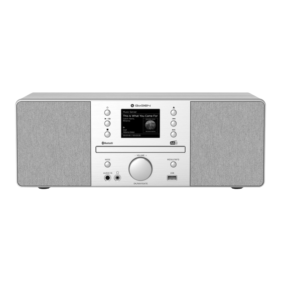 Gogen IR 267 BTDAB Manuals