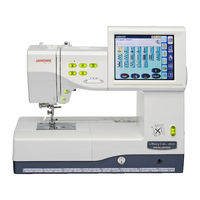 JANOME MEMORY CRAFT 1100 SPECIAL EDITION Instruction Manual