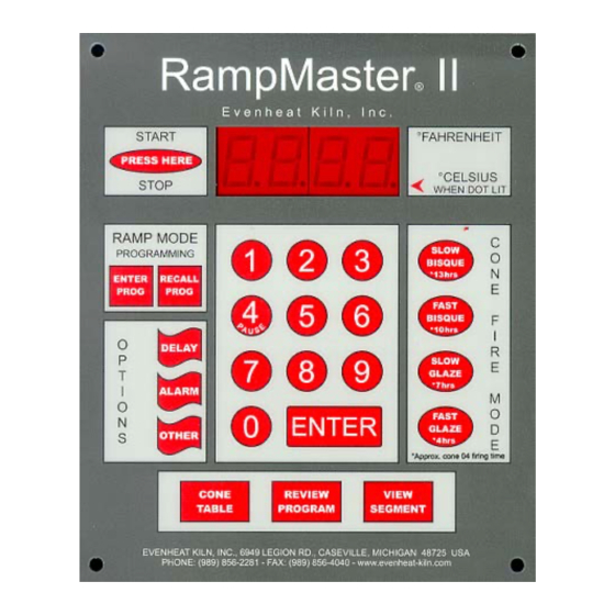 Evenheat RampMaster II Operating Manual
