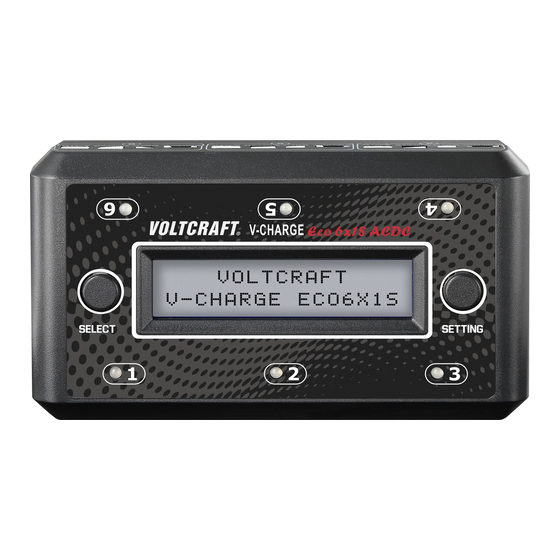 VOLTCRAFT V-Charge Eco 6x1S Operating Instructions Manual