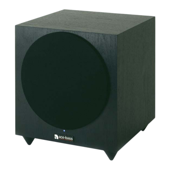 Audio Pro Sub Nova Datasheet