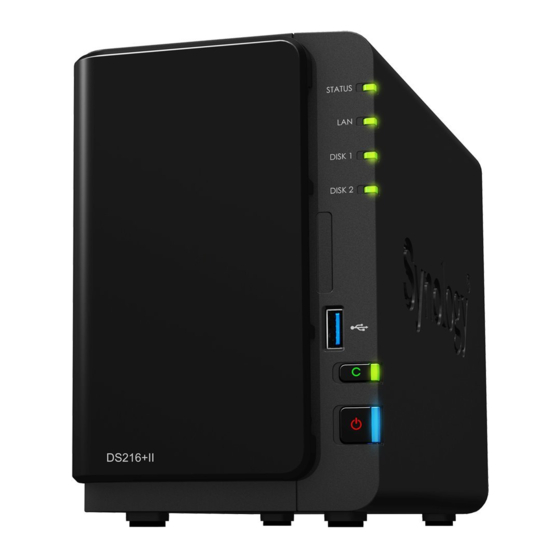 Synology DiskStation DS216+II Quick Installation Manual