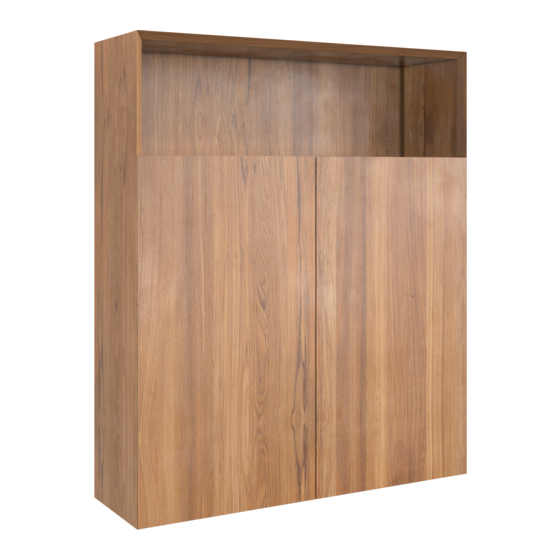 Balmani Idra Wall unit solid teak Installation Manual