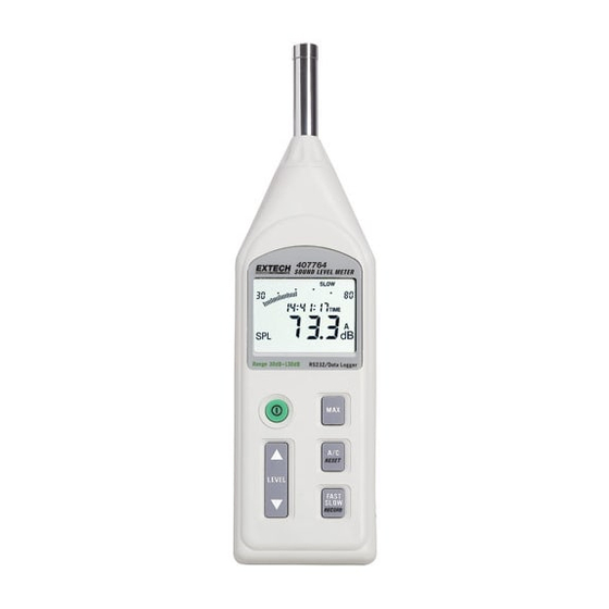 Extech Instruments 407764 User Manual