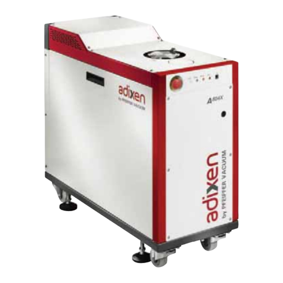 Pfeiffer Vacuum Adixen A4 Series Operating Instructions Manual
