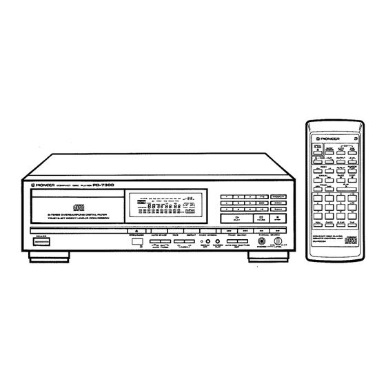 Pioneer PD-7300 Service Manual