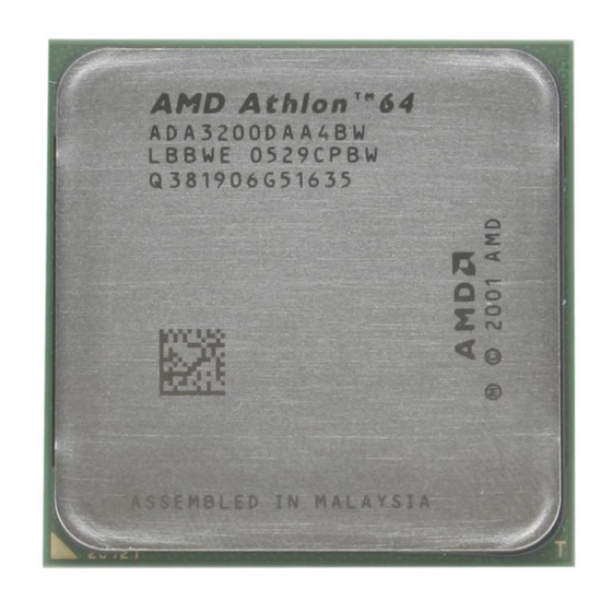 AMD ADA3500DAA4BW - Athlon 64 2.2 GHz Processor User Manual