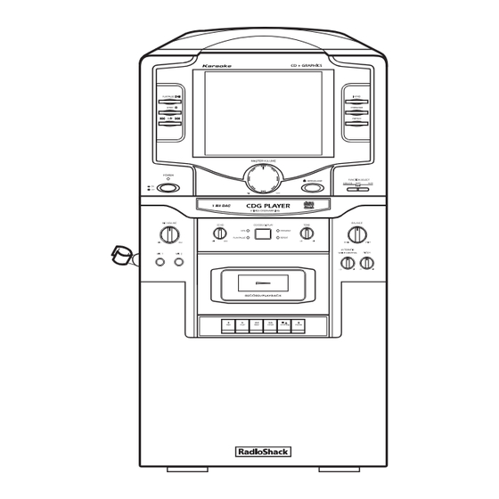 Radio Shack CDG Karaoke System Owner's Manual