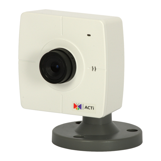 ACTi ACM-4201 Cube IP Camera Manuals