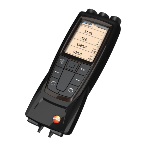 TESTO 480 Instruction Manual