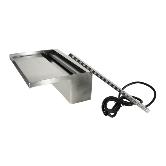 ubbink Niagara Acrylic 30LED Operating Instructions Manual